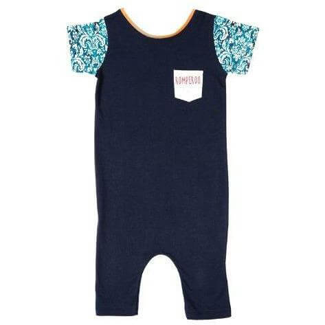 Classic Navy cotton romper - romperoo | Classic Blue Unisex Kids Baby Cotton Romper - 6 months-3yrs | Romperoo