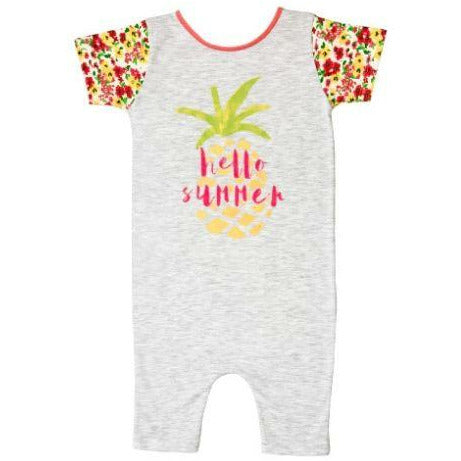Hello Summer cotton romper - romperoo | Hello Summer Girls Toddler Baby Romper- 6 months to 3 years | Romperoo
